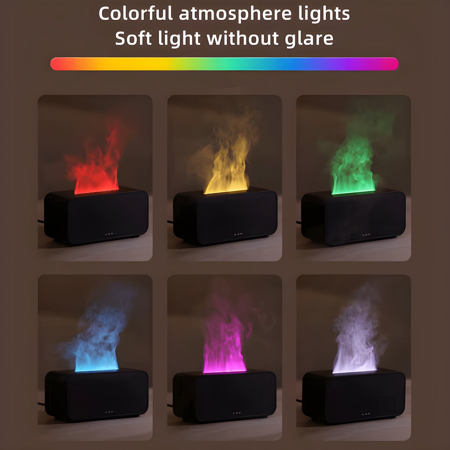 Mini Flame Aroma Diffuser – LED Humidifier for Essential Oils & Home Fragrance - Skyra