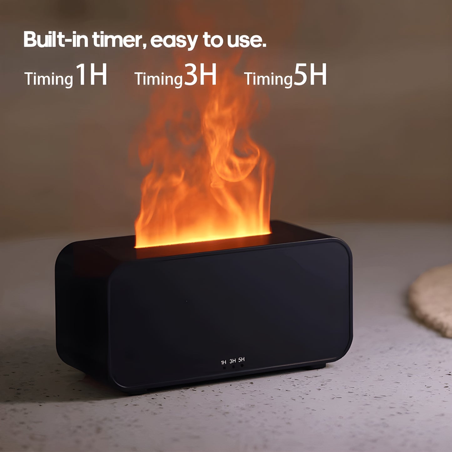 Mini Flame Aroma Diffuser – LED Humidifier for Essential Oils & Home Fragrance - Skyra